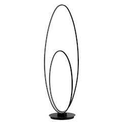 Calder Metal Modern Contemporary Oval Dimmable Integrated Led Floor Lamp