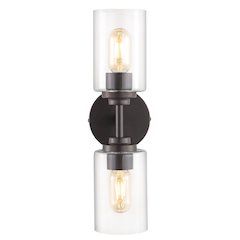 Juno Farmhouse Industrial Iron Cylinder Led Sconce