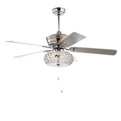Crista Metal/Wood Led Ceiling Fan