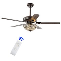 Ali Wrought Iron Led Ceiling Fan With Remote