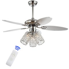 Kris Crystal Led Ceiling Fan With Remote