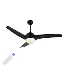 Sully Contemporary Industrial Iron/Plastic Integrated Led Ceiling Fan