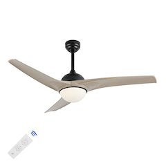 Sully Contemporary Industrial Iron/Plastic Integrated Led Ceiling Fan