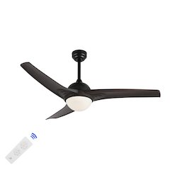 Sully Contemporary Industrial Iron/Plastic Integrated Led Ceiling Fan