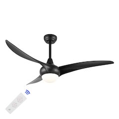 Aviator Coastal Vintage Iron/Plastic Retro Swirl Integrated Led Ceiling Fan
