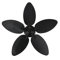 Raffles Bohemian Industrial Iron/Plastic Palm Blade Ceiling Fan