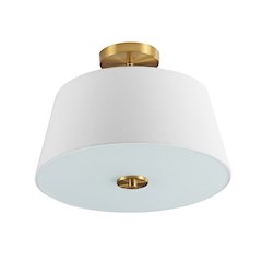 Isabella Modern Midcentury Iron Led Semi Flush Mount