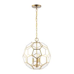 Bee Modern Bohemian Iron/Glass Led Pendant