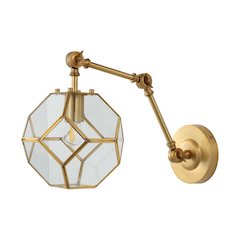 Honeycomb Modern Contemporary Arm Adjustable Iron/Glass Led Sconce