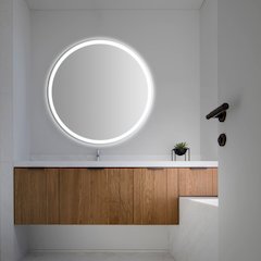 Antifog Front/Back-Lit Tri-Color Wall Bathroom Vanity Mirror