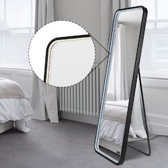 Metal Framed Antifog Front-Lit Tri-Color Wall Or Floor Full-Length Mirror