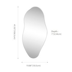 Everly Large Irregular Framed Decorative Wall Mirror