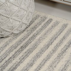 Khalil Modern Berber Stripe Runner Rug
