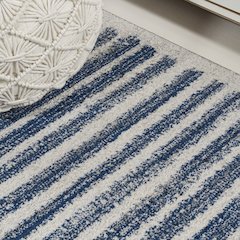 Khalil Modern Berber Stripe Runner Rug