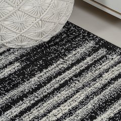 Khalil Modern Berber Stripe Runner Rug