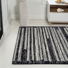 Khalil Modern Berber Stripe Area Rug