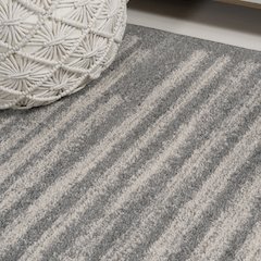 Khalil Modern Berber Stripe Runner Rug