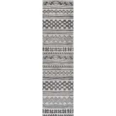 Imlil Tribal Geometric Stripe Area Rug