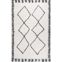 Calvia Moroccan Diamond Shag Area Rug