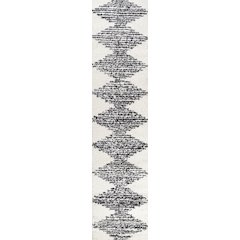 Elm Diamond Stripe Geometric Shag Area Rug