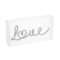 Love Contemporary Glam Acrylic Box Usb Operated Led Neon Light