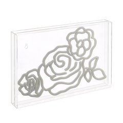 Crowd Of Roses Contemporary Glam Acrylic Box Usb Operated Led Neon Light