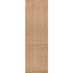 Espina Hand Woven Herringbone Chunky Jute Area Rug