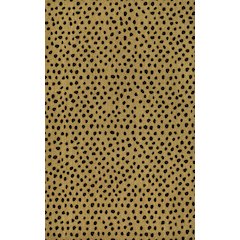 Animal-Spot Bordered Coir Natural/Black 3 ft. x 5 ft. Indoor/Outdoor Area Rug