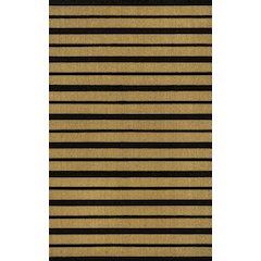 Ticking Stripe Coir Natural/Black 3 ft. x 5 ft. Indoor/Outdoor Area Rug