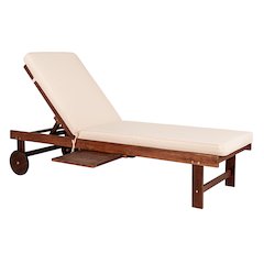 Seabrook Outdoor Acacia Wood Lounger