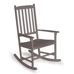 Slat-Back 350-Lbs Support Acacia Wood Outdoor Rocking Chair
