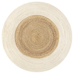 Oceana Two Tone Boho Jute Circle Area Rug