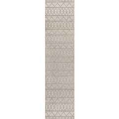 Aylan High-Low Pile Knotted Trellis Geometric Indoor/Outdoor Area Rug