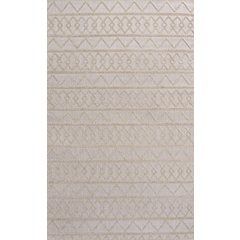 Aylan High-Low Pile Knotted Trellis Geometric Indoor/Outdoor Area Rug