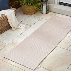 Odense High-Low Minimalist Angle GeometricIndoor/Outdoor Runner Rug