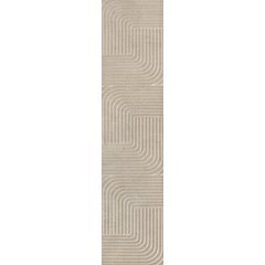 Minimalist Angle Geometric Beige/Cream 2 ft. x 8 ft. Indoor/Outdoor Runner Rug
