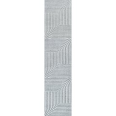 Minimalist Angle Geometric Light Blue 2 ft. x 8 ft. Indoor/Outdoor Runner Rug