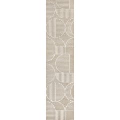 Nordby High-Low Geometric Arch Scandi Striped Indoor/Outdoor Runner Rug