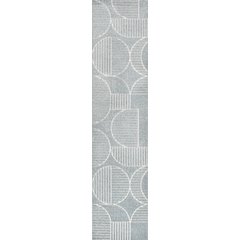 Nordby High-Low Geometric Arch Scandi Striped Indoor/Outdoor Runner Rug