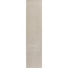 Sofia High-Low MidCentury Modern Arch Stripe Two-Tone Indoor/Outdoor Runner Rug