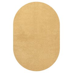 Haze Solid Low Pile Area Rug Mustard