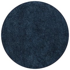 Haze Solid Low Pile Area Rug Navy