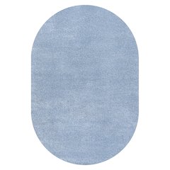 Haze Solid Low Pile Area Rug Classic Blue