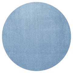 Haze Solid Low Pile Area Rug Classic Blue