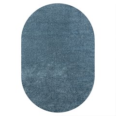 Haze Solid Low Pile Area Rug Turquoise