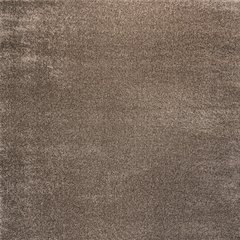 Haze Solid Low Pile Area Rug Brown