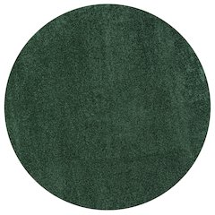 Haze Solid Low Pile Area Rug Emerald