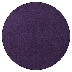 Haze Solid Low Pile Area Rug Purple