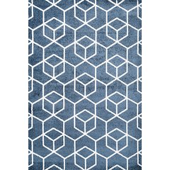 Tumbling Blocks Modern Geometric Area Rug