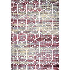 Tumbling Blocks Modern Geometric Area Rug